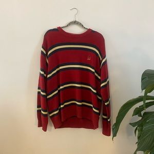 Tommy Hilfiger Sweater - Red Blue and White Stripes